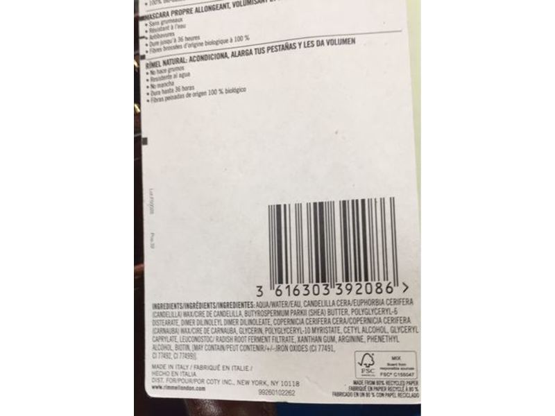 Rimmel Kind & Free Mascara, Black, 0.23 fl oz