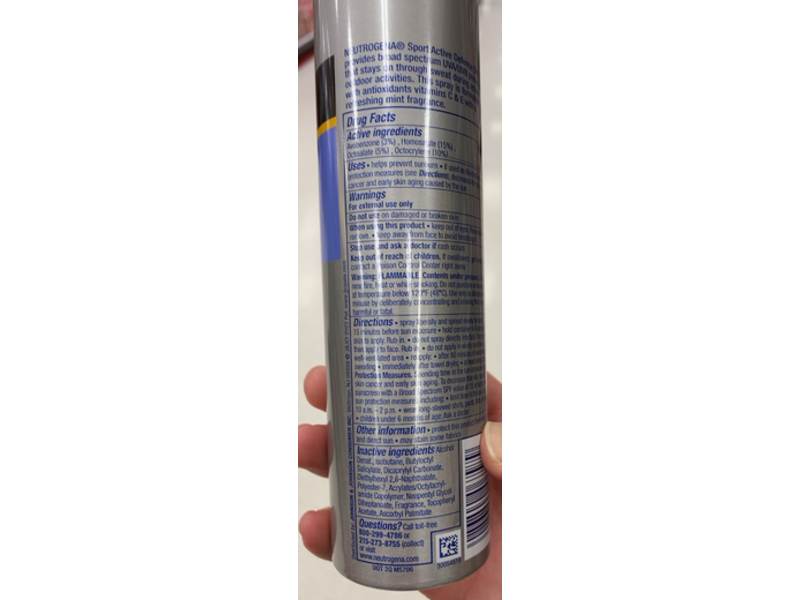 Neutrogena Sport Active Defense Sunscreen, SPF 70, Antioxidants + Vitamins C & E, 5.0 oz/141 g, Pack Of 2