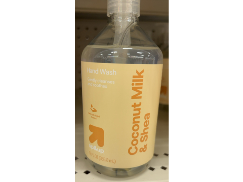 Up & Up Hand Wash, Coconut Milk & Shea, 12 fl oz/355.8 mL