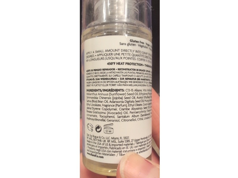 R+Co On a Cloud Bond Building Repair+Styling Oil, 1.4 fl oz/41 mL