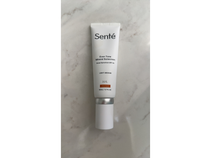 Sente Even Tone Mineral Sunscreen, SPF 40, Light - Medium, 1.7 fl oz/50 mL