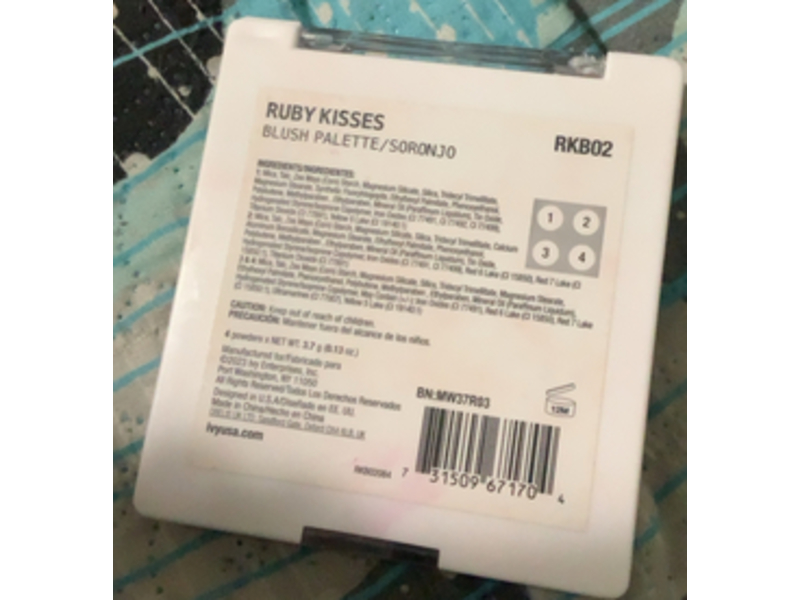 Ruby Kisses Blush Palette, RKB02 Livin-Bare, 0.13 oz/3.7 g