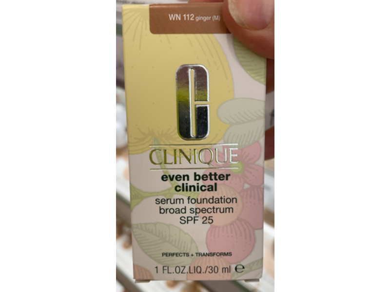 Clinique Even Better Clinical Serum Foundation, WN 112 Ginger(m), SPF 25, 1 fl oz/30 mL