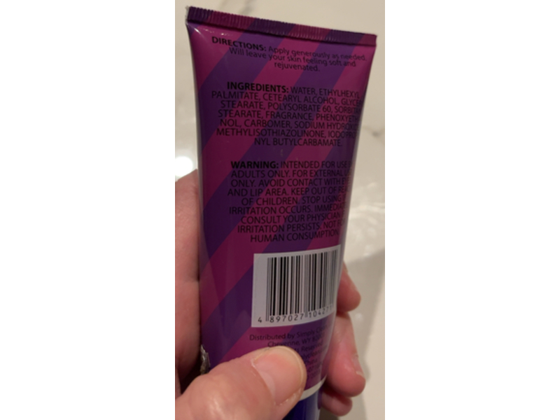 Simply Clean Hand Lotion, Sugar Plum, 3 fl oz/88.72 mL