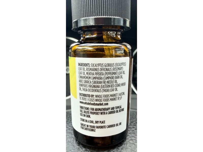 365 by Whole Foods Market Eucalyptus & Rosemary Essential Oil, 0.5 fl oz/15 mL