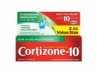Cortizone-10 Plus Ultra Moisturizing 1% Hydrocortisone Anti-Itch Creme, Maximum Strength, 2 oz/56 g, 3 Pack - Image 2
