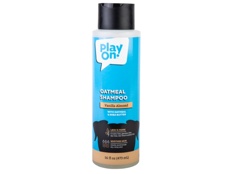 Play On Oatmeal Shampoo, Vanilla Almond, 16 fl oz/473 mL