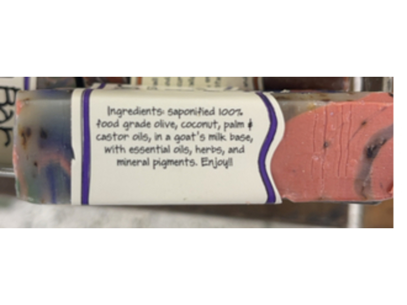 Zum Bar Goat's Milk Soap, Geranium-Patchouli, 3 oz