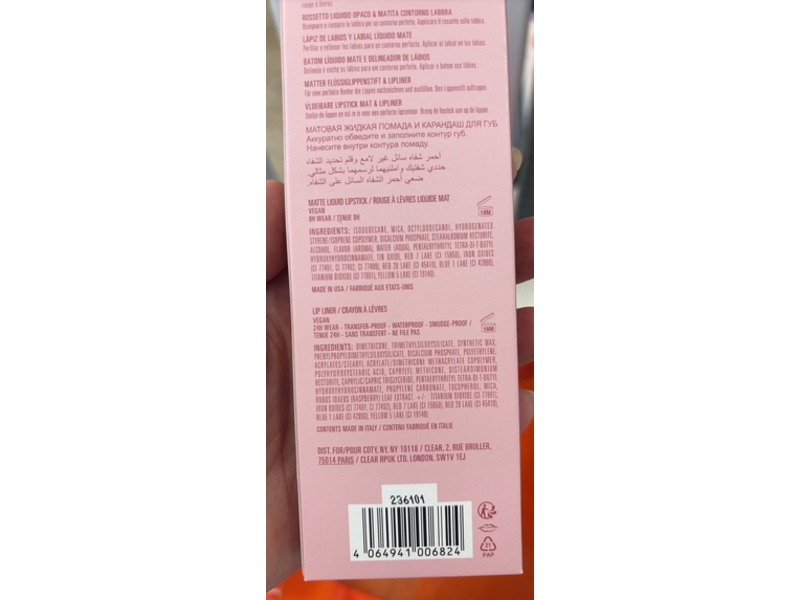 Kylie Jenner Matte Liquid Lipstick & Lip Liner Kit, Koko K, 0.10 fl oz/3.0 mL