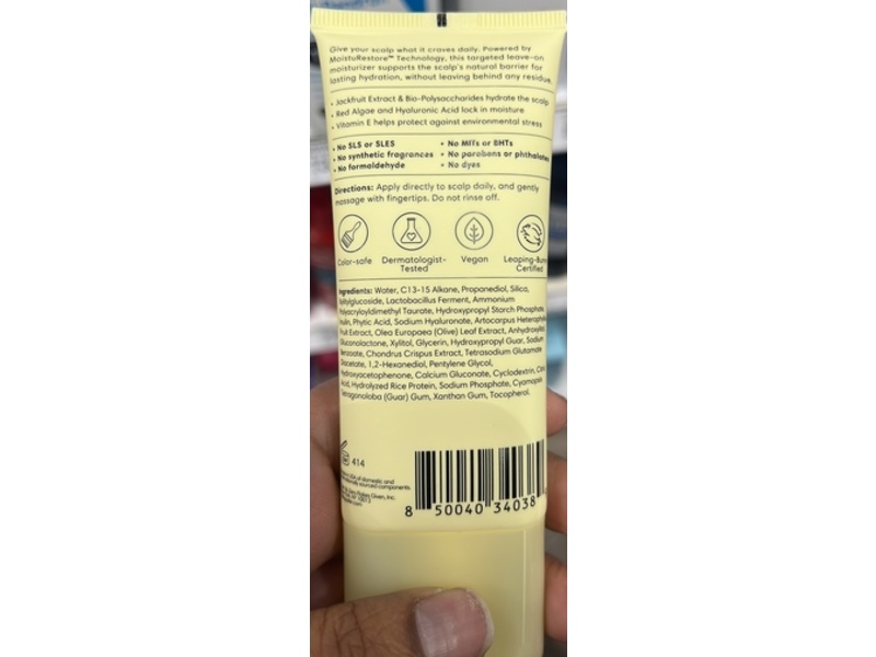 Jupiter Daily Hydration Renewing Scalp Moisturizer, Jackfruit Extract + Vitamin E, 2.1 fl oz/60 mL