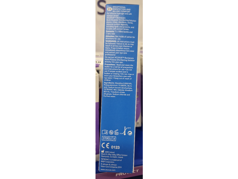 Acuvue Revitalens Multi Purpose Disinfecting Solution, 100 mL