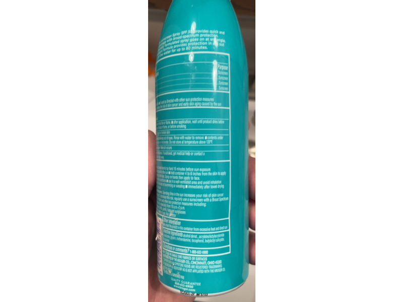 Kroger Kids Sunscreen Spray, SPF 50, 5.5 oz/156 g