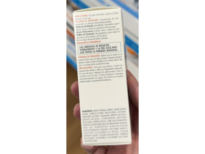 Avene Retrinal Eyes Advanced 3-In-1 Eye Cream, 0.5 fl oz /15 mL