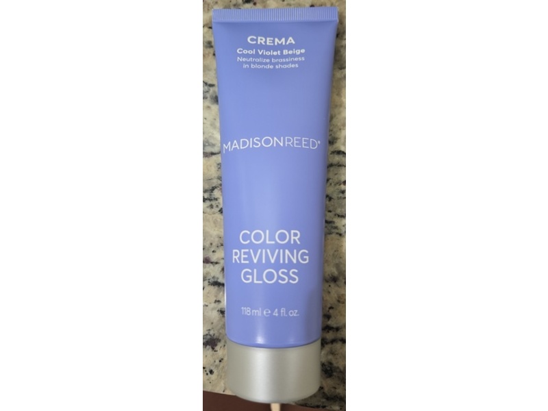 Madison Reed Color Reviving Gloss, Crema Cool Violet Beige, 4 fl oz/118 mL
