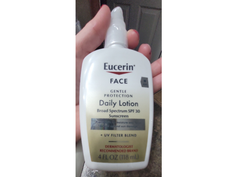 Eucerin Face Gentle Protection Daily Lotion, SPF 30, 4 fl oz/118 mL