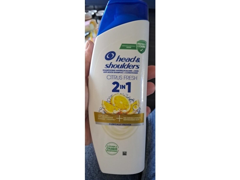 Head & Shoulders 2 In 1 Anti-Dandruff Shampoo + Conditioner, Citrus Fresh, 300 mL