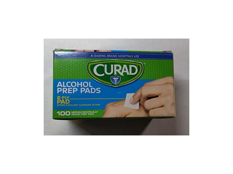 CURAD ALCOHOL PREP PADS 100CT