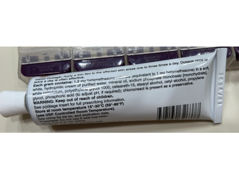 Betamethasone Valerate Cream 0.1%, 45 g, Cossette Pharmaceuticals (Rx)