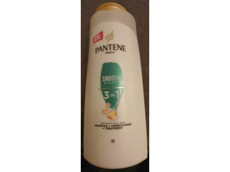 Pantene 3 In 1 Shampoo + Conditioner Treatment, Smooth & Sleek, 700 mL