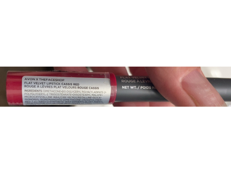 Avon Flat Velvet Lipstick, Classis Red, 0.05 oz/1.4 g