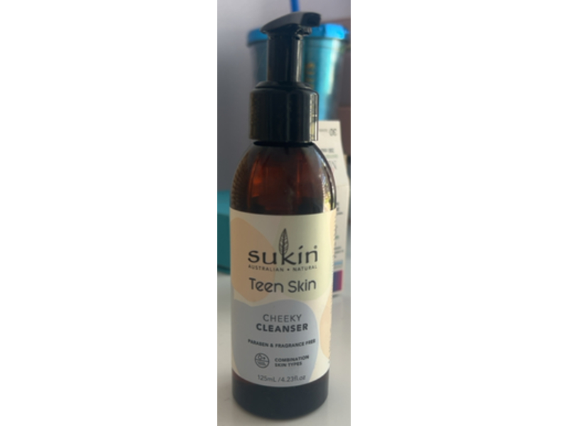 Sukin Teen Skin Cheeky Cleanser, 4.23 fl oz/125 mL