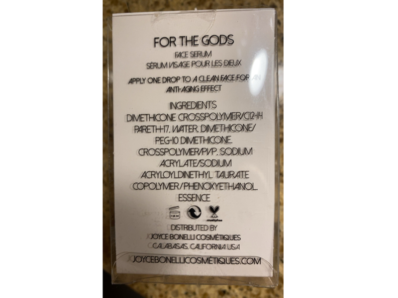 Joyce Bonelli Cosmetiques For The Gods Face Serum, 1 oz/30 mL