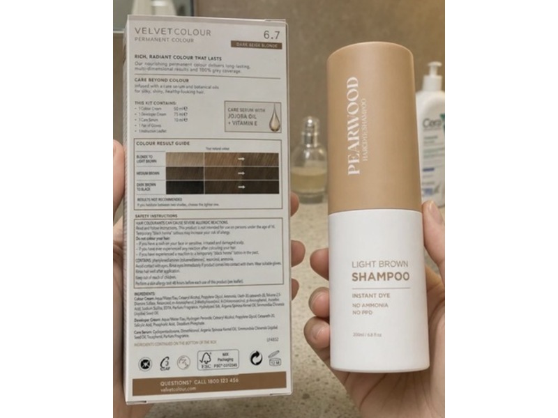 Pearwood Shampoo, Light Brown, 6.8 fl oz/200 mL