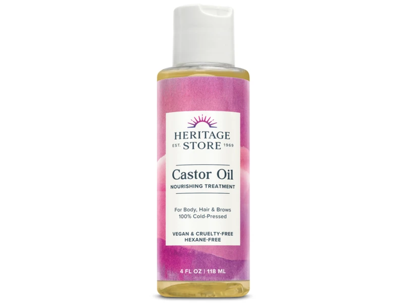 Heritage Store Nourishing Treatment, Castor Oil, 4 fl oz/118 mL