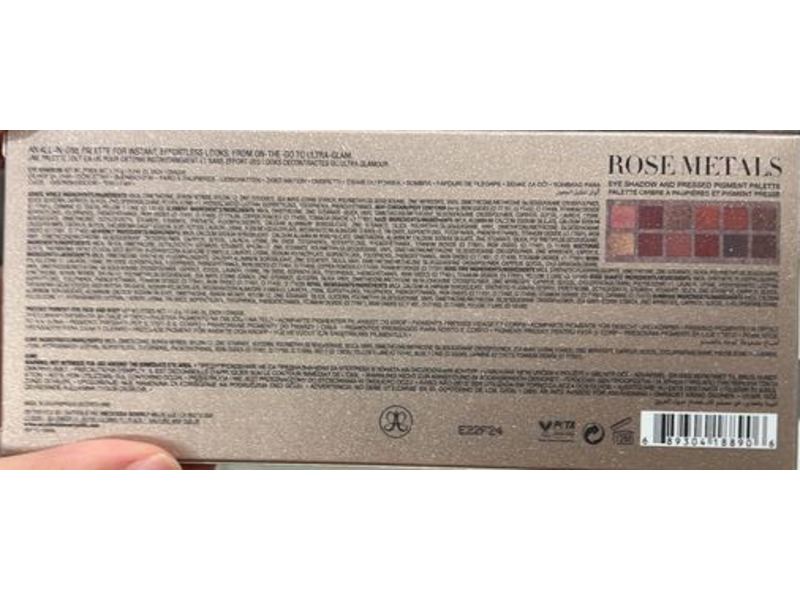 Anastasia Beverly Hills Eye Shadow Palette, Rose Metals, 18 g