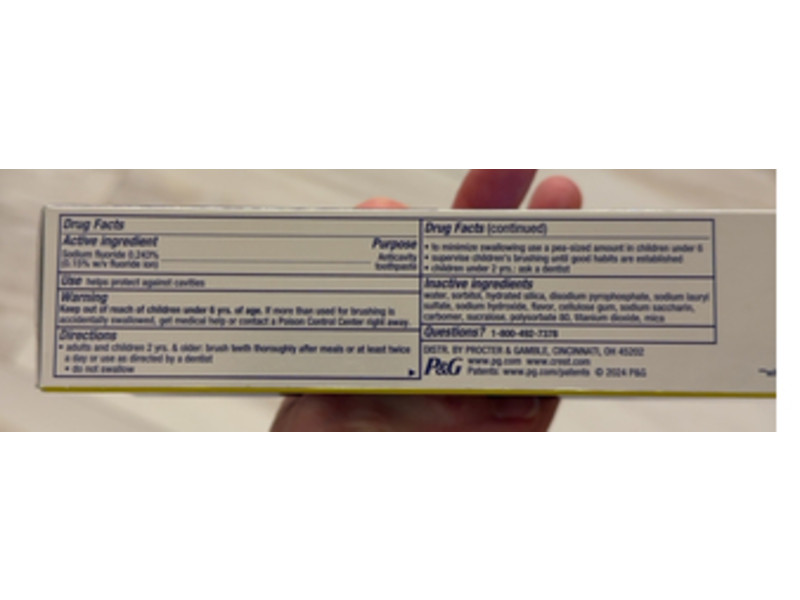 Crest 3D White Advanced Toothpaste, Glamorous White, 3.3 oz/93 g, Pack Of 2