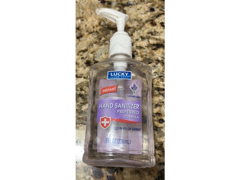 Lucky Super Soft Hand Sanitizer, Lavender, 8 fl oz/236 mL