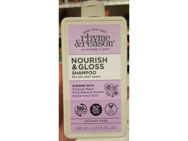 Rhyme & Reason Nourish & Gloss Shampoo, 13 fl oz/385 mL