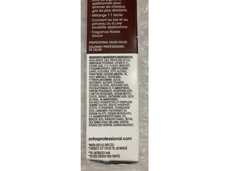 Zotos Age Beautiful Permanent Anti-Aging Hair Color, 5NNG Medium Intense Golden Brown, 2 fl oz/60 mL