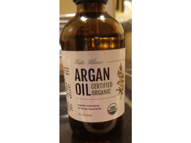 Kate Blanc Certified Organic Argan Oil, 4 fl oz/120 mL