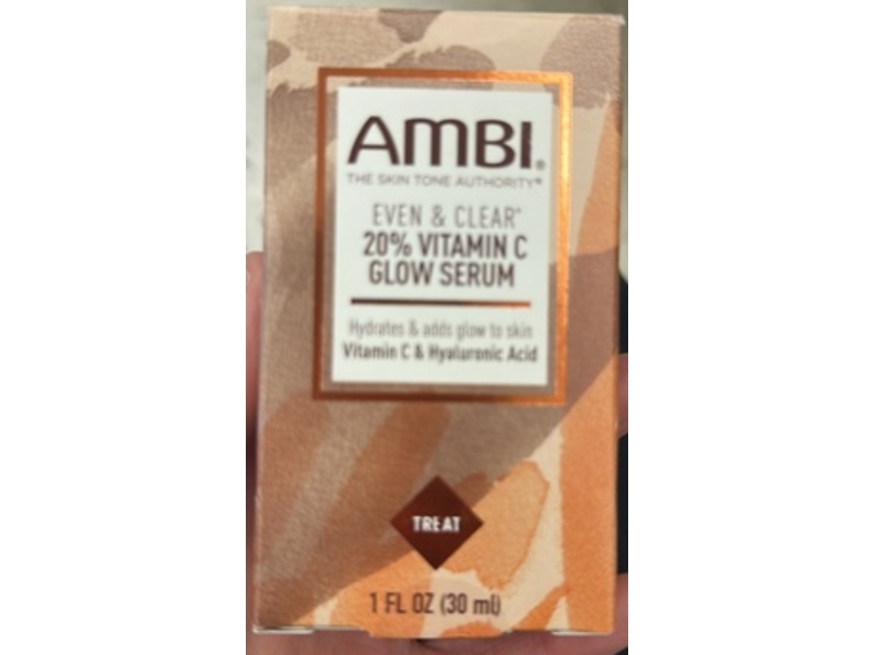 Ambi Even & Clear Glow Serum, Vitamin C, 1 fl oz/30 mL