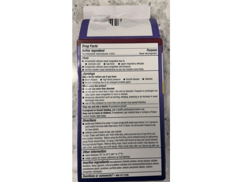 Afrin No Drip Extra Moisturizing Nasal Mist, 1/2 fl oz/15 mL