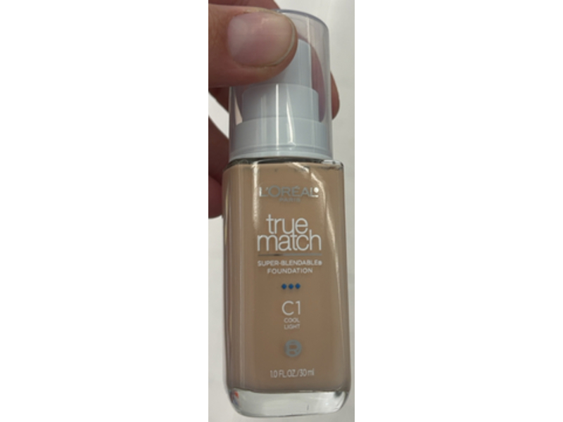 L'Oreal Paris True Match Foundation, C1 Cool Light, 10 fl oz/30 mL