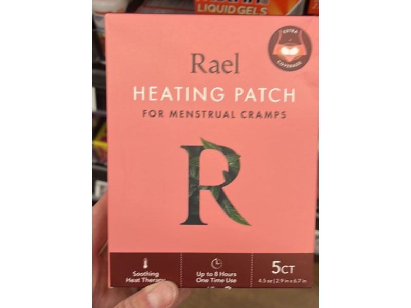 Rael Menstural Cramps Heating Patch, 5 Count