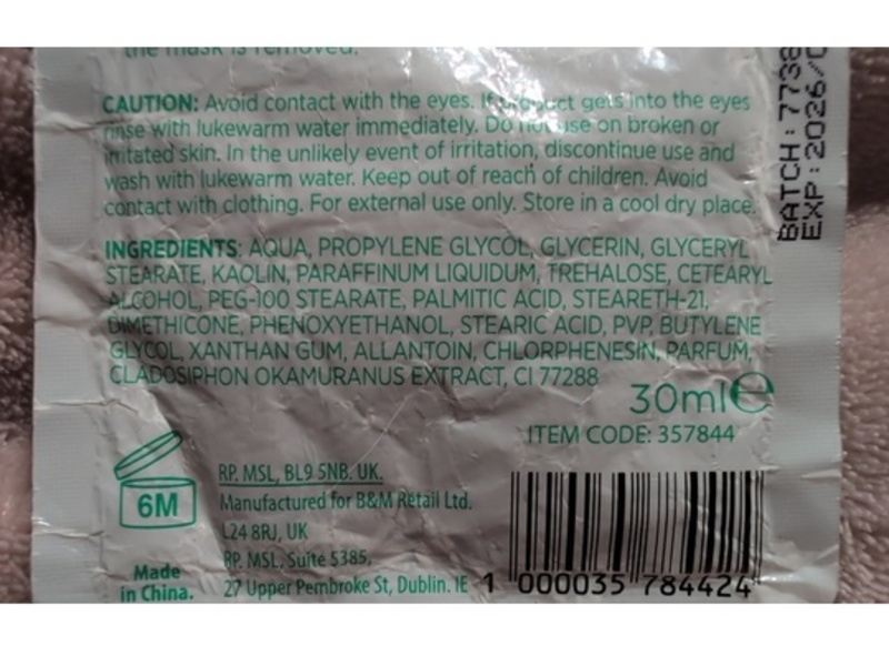 Skin Techniques Clay Mask, Algae, 30 mL