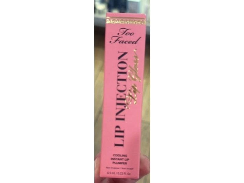 Too Faced Lip Injection Lip Gloss Cooling Instant Lip Plumper, Wifey For Lifey, 0.22 fl oz/6.5 mL