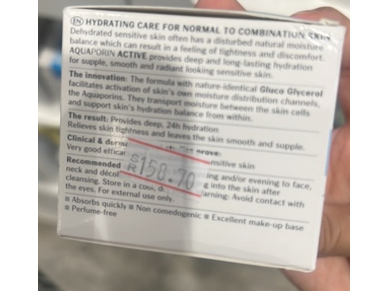 Eucerin Aquaporin Active Hydrating Care, For Normal To Combination Skin, 50 mL