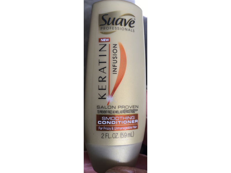 Suave Keratin Infusion Smoothing Conditioner, 2 fl oz/59 mL