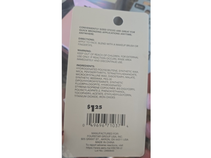 b-pure Bronzer Revitalizing Stick, Soft Tan, 0.4 oz/10 g