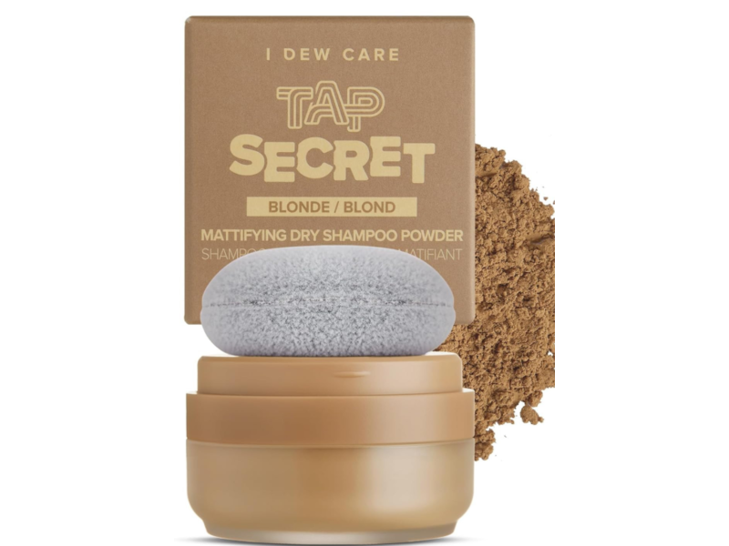 I Dew Care Tap Secret Mattifying Dry Shampoo Powder, Blonde, 0.24 oz/7 g