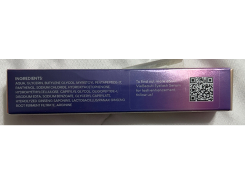 VieBeauti Eyelash Serum, 0.1 fl oz/3 mL