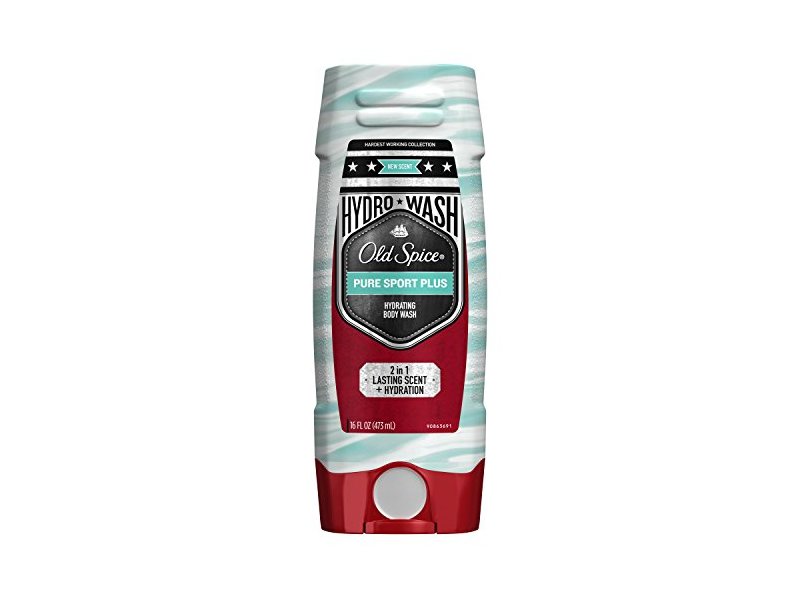 Old Spice Hardest Working Collection Hydro Body Wash, Pure Sport Plus, 16 Fluid Ounce