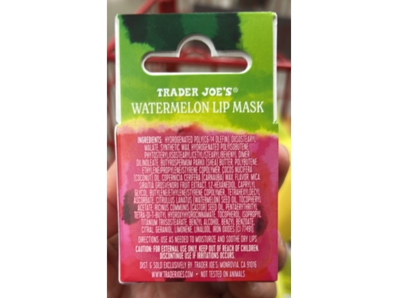 Trader Joe's Lip Mask, Watermelon, 0.7 oz/20 g