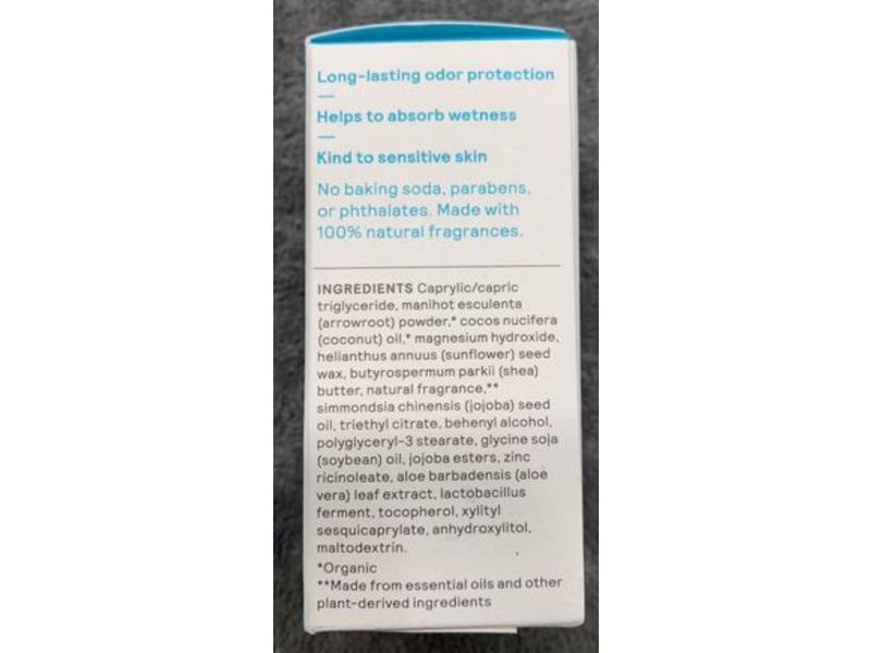 Peach Not Plastic Deodorant Stick, Coconut Jasmine,1.78 oz/ 50 g