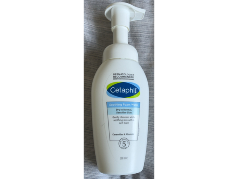Cetaphil Soothing Foam Wash, Ceramides & Allantoin, 200 mL