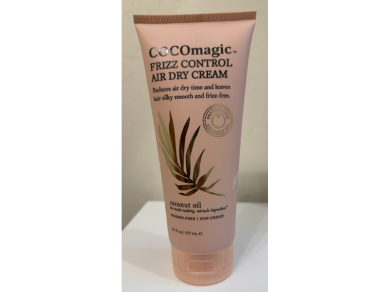 Cocomagic Frizz Control Air Dry Cream, Coconut Oil, 6.0 fl oz/177 mL